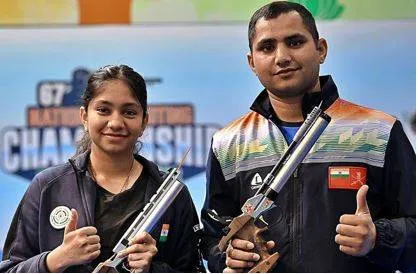 Ravinder  sejal win mixed air pistol