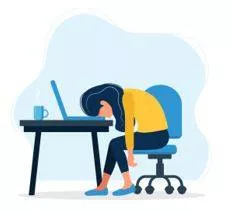 Exhausted - Extremely tired.