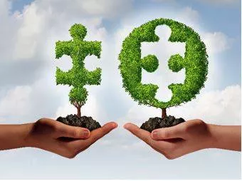 Affiliated - Connected with or controlled by a group or organization. (संबद्ध)