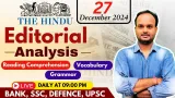 27 december 2024 | the hindu analysis | the hindu vocab by sanjeev sir