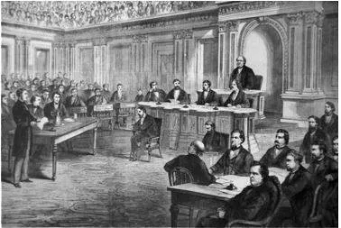 Impeachment - An act of calling into question the integrity or validity of something. (निंदा) 