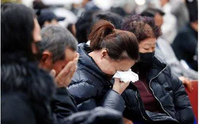 Shock and grief at the site of deadliest aviation accident on south korean soil