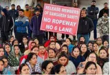 Vaishno devi base camp remains shut as protest against ropeway continues