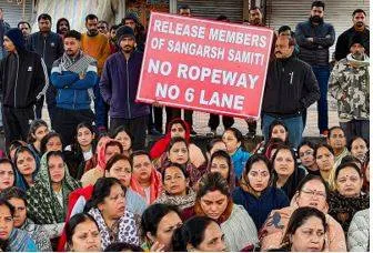 Vaishno devi base camp remains shut as protest against ropeway continues