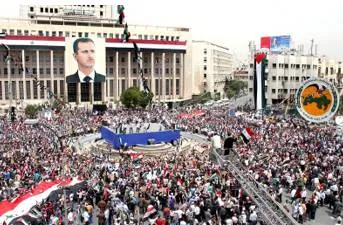 Long ruling ba’ath party collapsing in syria following the ouster of assad