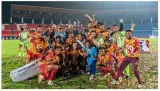 Bengal regains the santosh trophy