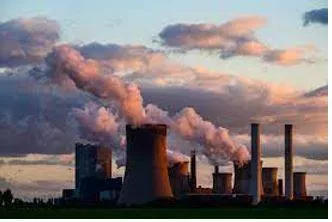 Emissions - The production and discharge of something, especially gas or radiation. (उत्सर्जन) 