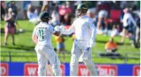 Rickelton  bavuma tons help south africa take opening day’s honours