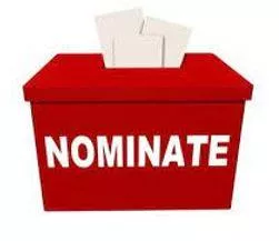 Nomination - Propose or formally enter as a candidate for election or for an honour or award. (मनोनीत) 
