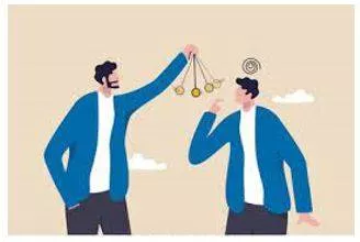 Persuaded - Induce (someone) to do something through reasoning or argument. (राजी)