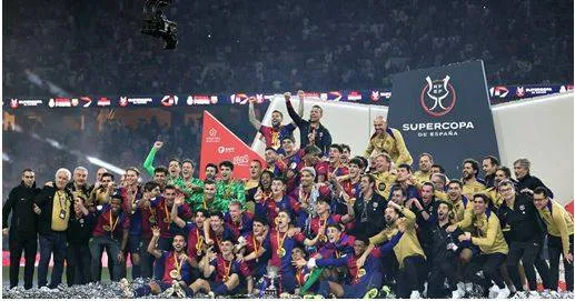 Barcelona thrashes madrid  wins spanish super cup 