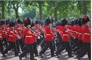 March - Walk in a military manner with a regular measured tread. (यातायात)
