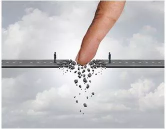 Obstructing - To block or get in the way of something or someone, or to prevent something from happening or progressing by causing difficulties.