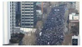 Protesters storm south korean court as it extends impeached president yoon’s detention