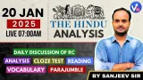 20 jan 2025 | the hindu analysis | the hindu vocab by sanjeev sir