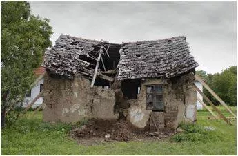 Ruined - Destroyed or severely damaged, especially to the point of being beyond repair or recovery. (बर्बाद)