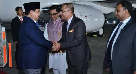 Indonesian president subianto arrives in india ahead of republic day celebrations