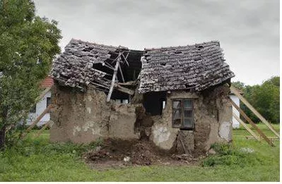 Ruined - Destroyed or severely damaged, especially to the point of being beyond repair or recovery. (बर्बाद)