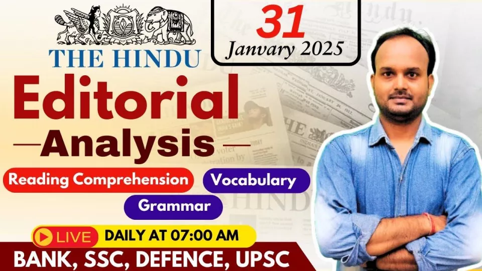 31 jan 2025 | the hindu analysis | the hindu vocab by sanjeev sir
