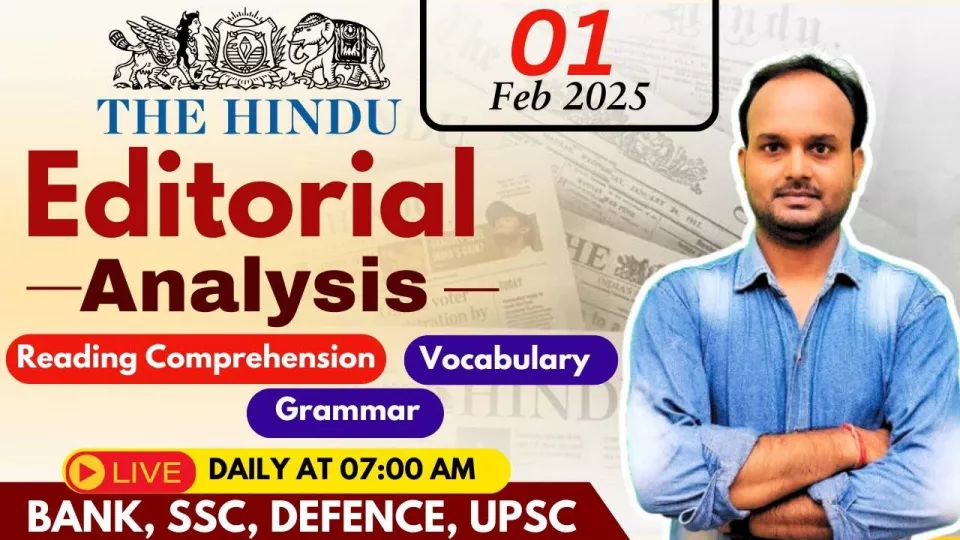 The hindu analysis | the hindu vocab by sanjeev sir