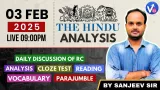 3 feb 2025 | the hindu analysis | the hindu vocab by sanjeev sir