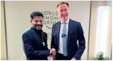 Wef chief  ceo write to revanth reddy  thank him for his support