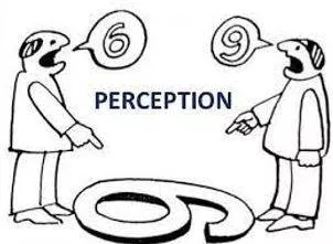 Perceived - The ability to see, hear, or become aware of something through the senses. (अनुभूति) 
