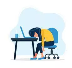 Exhausted - Extremely tired. (कमज़ोर) 
