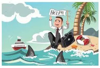 Stranded - Unable to leave somewhere because of a problem such as not having any transport or money.