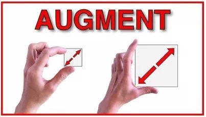Augment - The action or process of making or becoming greater in size or amount.