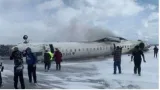 At least 18 injured after delta airlines plane crash lands at canada airport  flips upside down