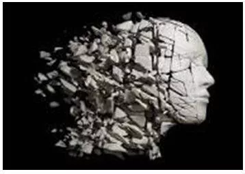 Fragmented - Break or cause to break into fragments. (खंडित)