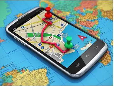 Navigating - The process or activity of accurately ascertaining one's position and planning and following a route, especially by using maps or technology.