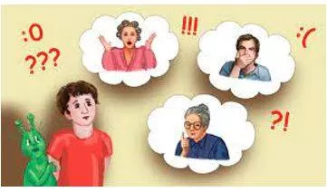 Expressing - To show something such as a feeling or an opinion by words or actions.
