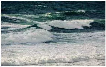 Surge - Increase suddenly and powerfully. (बढ़ती) 