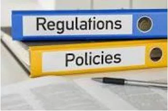 Regulations - A rule or directive made and maintained by an authority.
