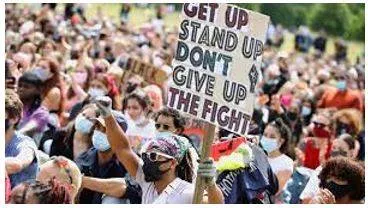 Protested - Express an objection to what someone has said or done.