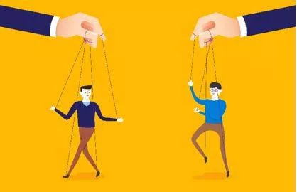 Manipulated - To control something or someone to your advantage, often unfairly or dishonestly. (चालाकी) 