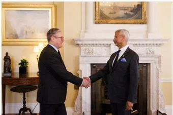 Jaishankar  uk pm starmer discuss ukraine crisis  bilateral ties during london meeting