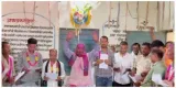 In chhattisgarh  husbands take oath in place of women panchayat representatives