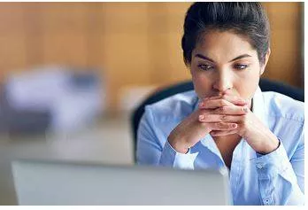 Concern - Worried, troubled, or anxious about something.