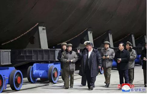 North korea unveils nuclear powered submarine in a first