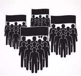 Faction - A small organized dissenting group within a larger one, especially in politics.