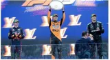 Mclaren's lando norris wins wet and wild australian grand prix  lewis hamilton finishes 10th