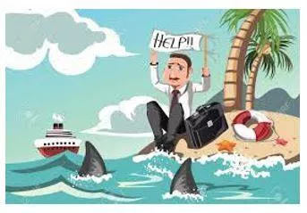 Stranded - Unable to leave somewhere because of a problem such as not having any transport or money.