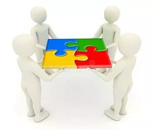Assembled - Gather together in one place for a common purpose. (इकट्ठे)