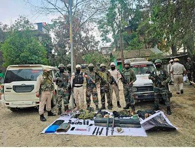 Security forces recover ‘heroin’ from office of manipur radical group