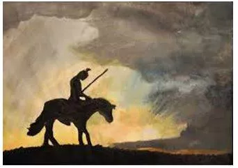 Defeat - Having been beaten in a battle or other contest.