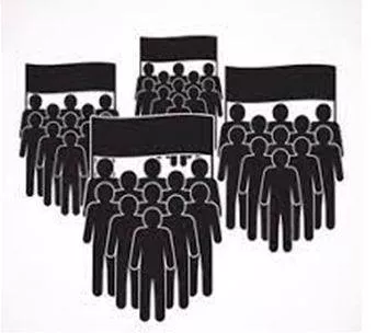 Faction - A small organized dissenting group within a larger one, especially in politics.