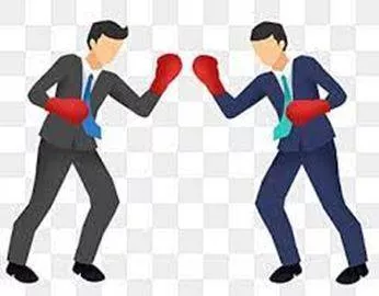 Confronted - Come face to face with (someone) with hostile or argumentative intent. (सामना होना) 
